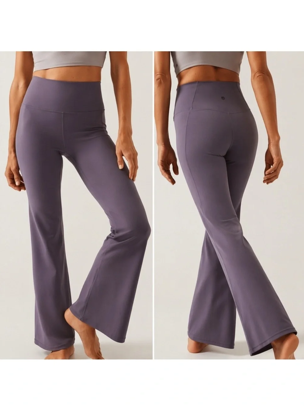 Athleta Salutation Stash Pocket Flare Pant Dusk Violet Casual Women’s Medium P